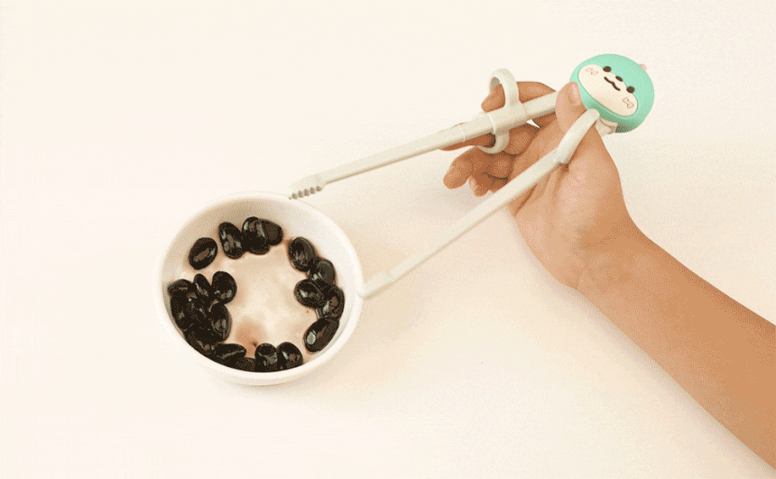 Edison Customized Chopsticks Spoon & Fork w/ Case 4pc Set - Righ Hand