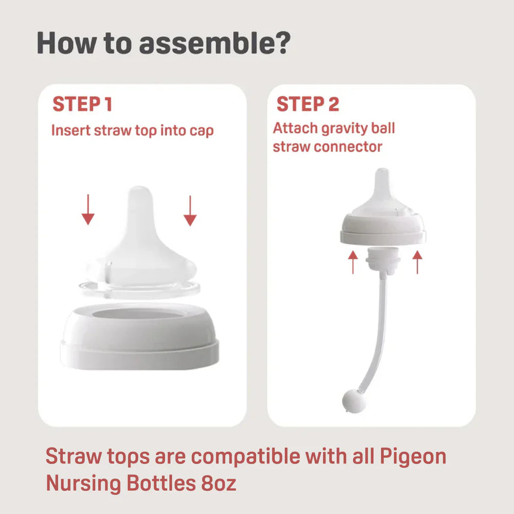 Pigeon Natural Weaning Silicone Sipper 6 Month+ ONLY | Recommend Use With Gravity Ball Straw