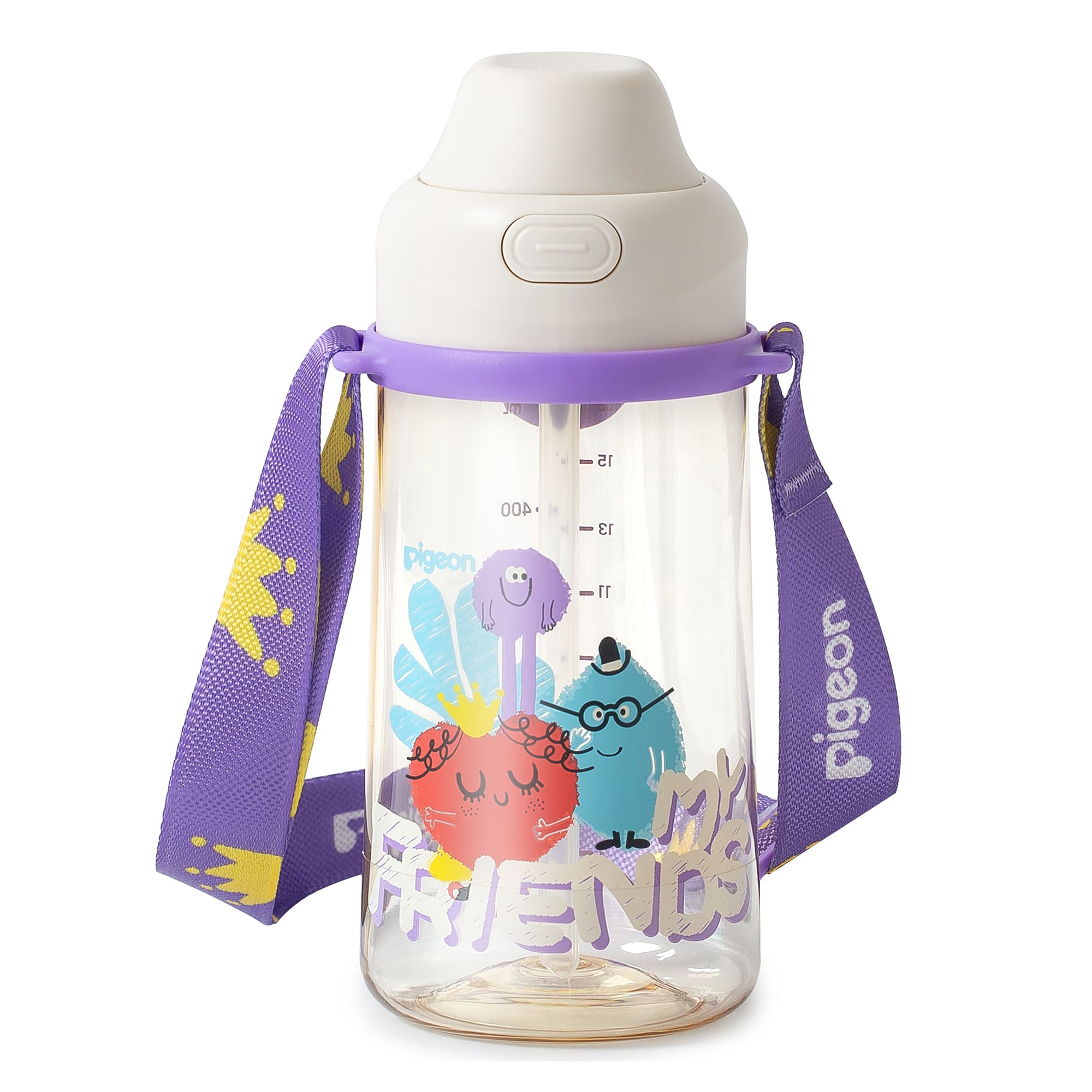 Pigeon PPSU Dual Drinking Spouts Straw Cup 500ml - Purple