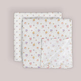 Jujube 2-Pack Square Swaddle Blanket Set - Mushy Love
