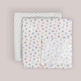 Jujube 2-Pack Square Swaddle Blanket Set - Happy Baby Vibes