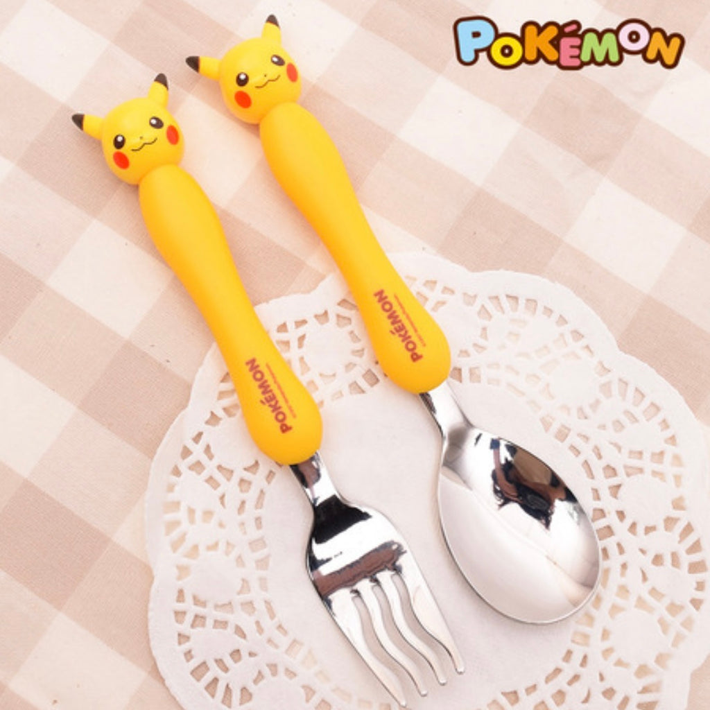 Pokemon Figure Spoon Noodle Fork Set (3+ Years Old）