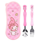 Sanrio My Melody Mascot Spoon Fork Case Set