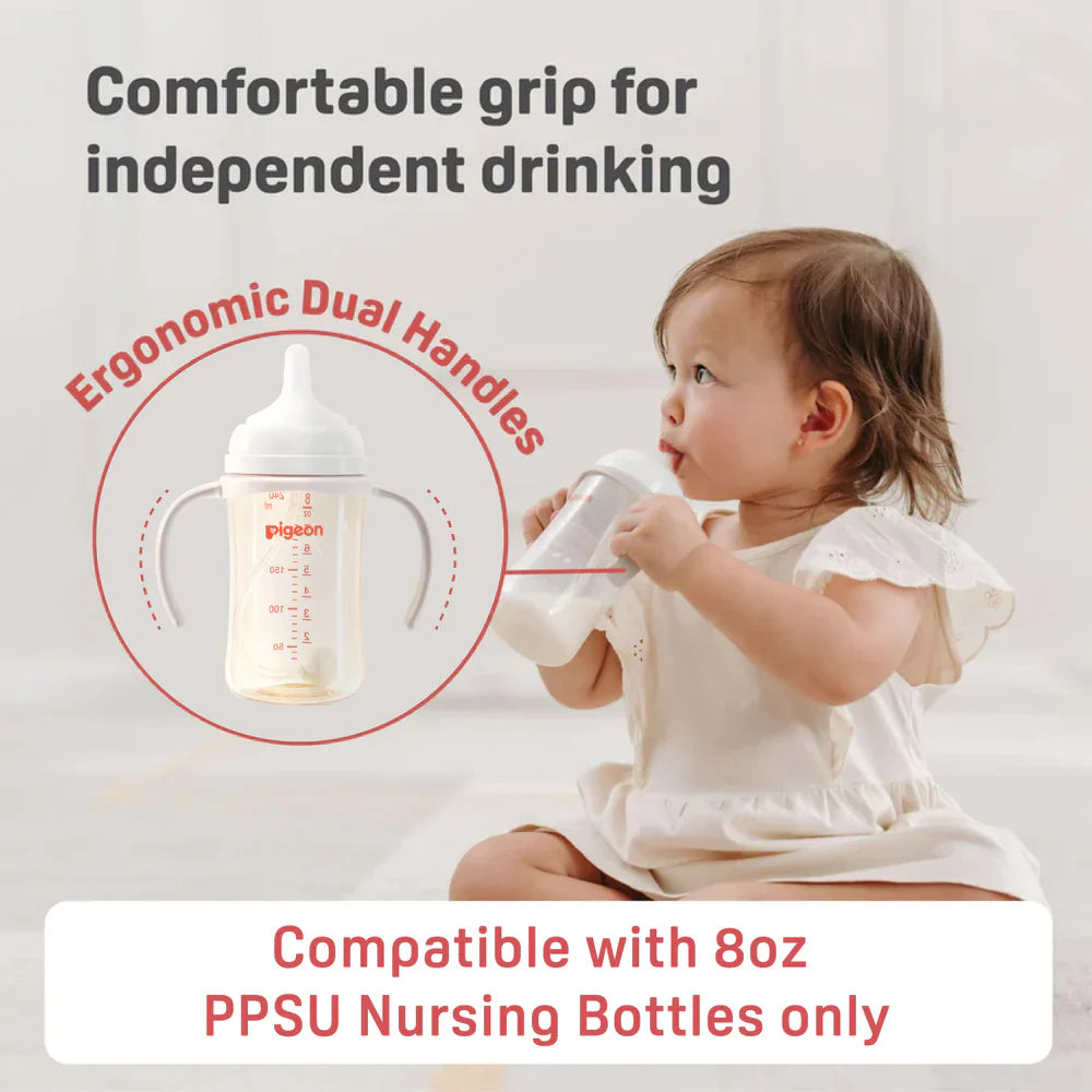 Pigeon Baby Bottle Handles (Only for PPSU Bottles 8.1Oz) | Grey