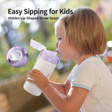 Pigeon Stainless Thermo Dual Drinking Spouts Straw Cup 500ml - Purple