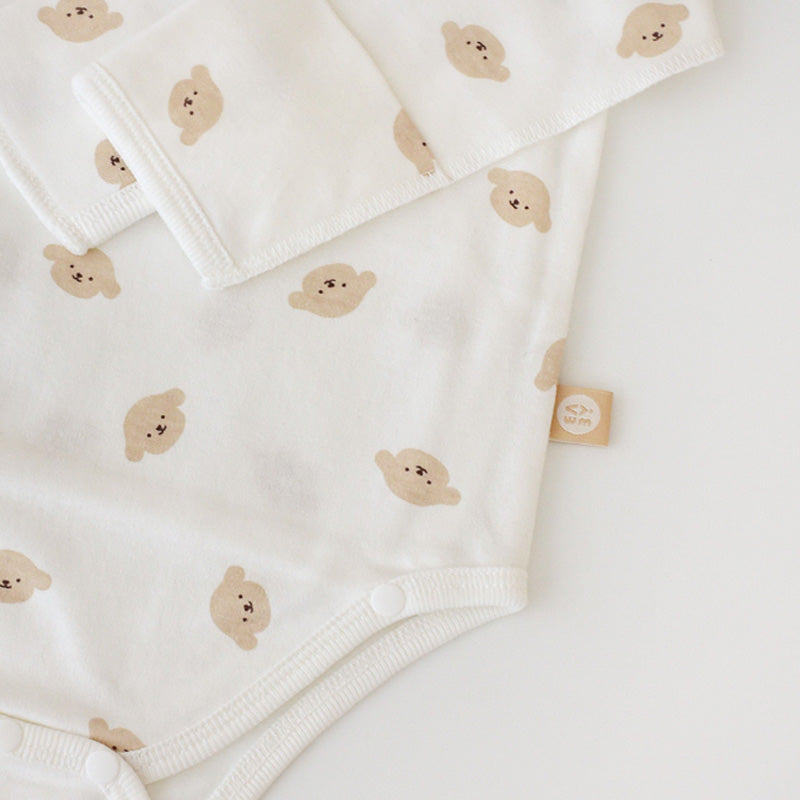BABY & I 4 Season Newborn Gift Set (Kimono Bodysuit+Baby Gloves+Swaddle)