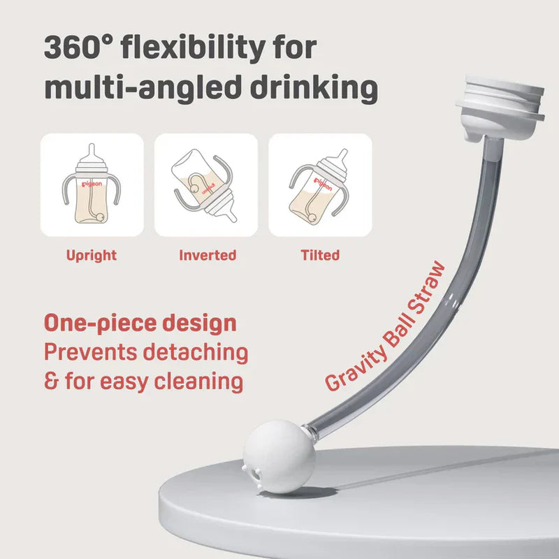 Pigeon Natural Weaning Silicone Sipper 6 Month+ ONLY | Recommend Use With Gravity Ball Straw
