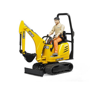 Bruder 62002 JCB Micro Excavator 8010 CTS w/ Worker