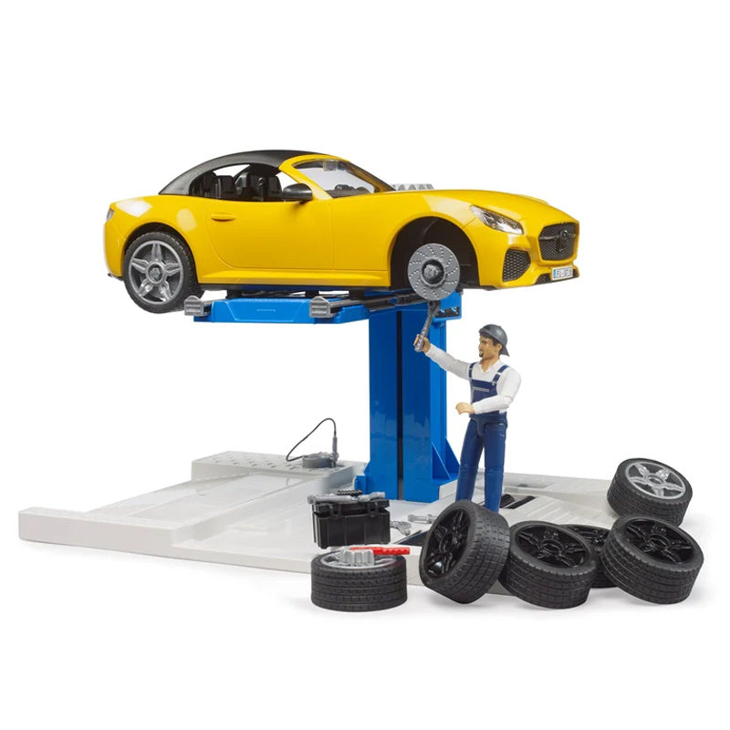 Bruder 62112 bworld Car Service Center with Bruder Roadster
