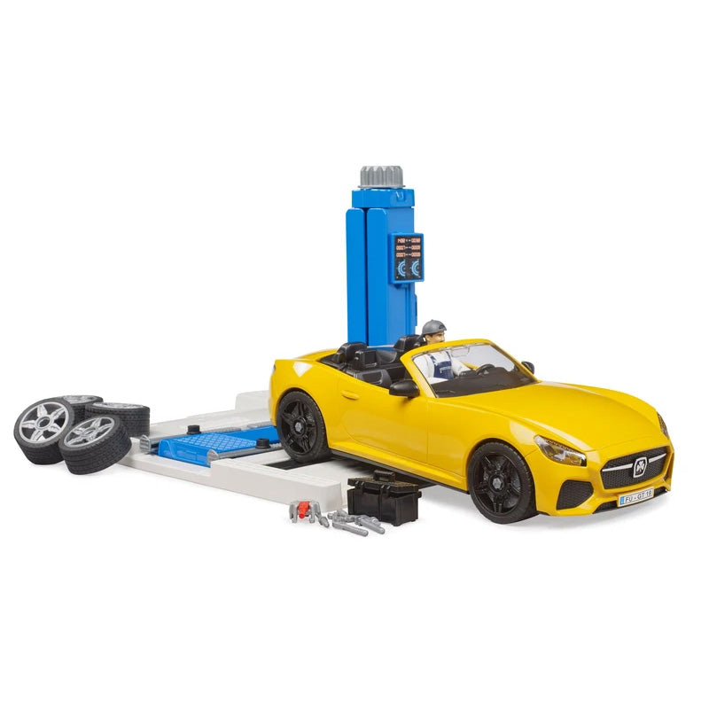 Bruder 62112 bworld Car Service Center with Bruder Roadster