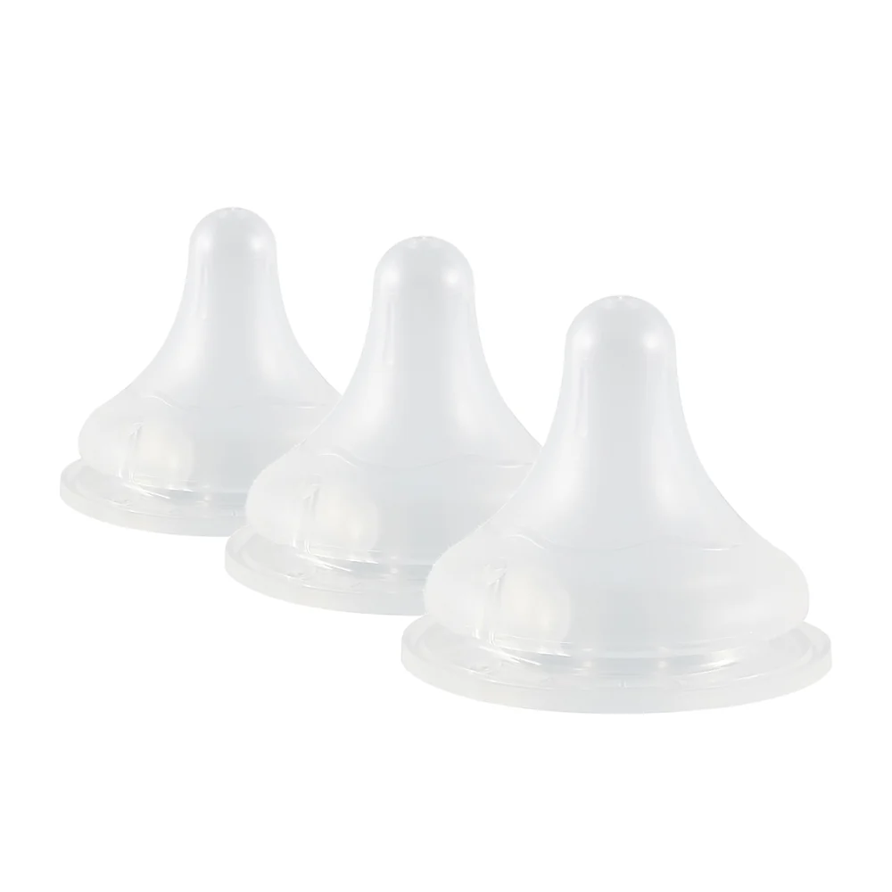 Pigeon Wide Neck Nipple 3Pcs Pack