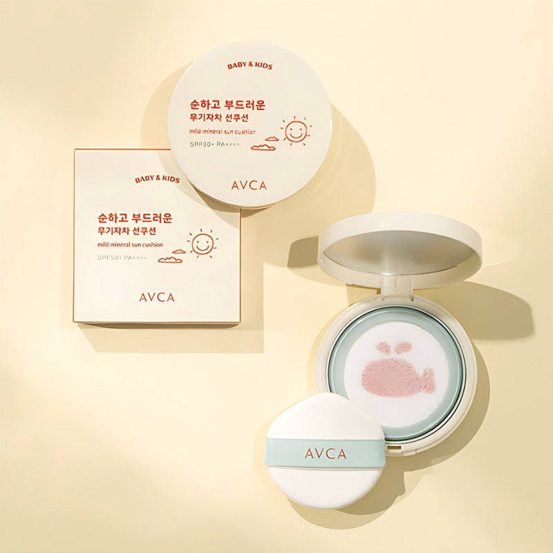 AVCA Baby Kids Mild Mineral Sun Cushion SPF50+ PA++++ 13g