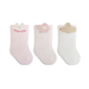 Baby Long Crew Socks 3Pack