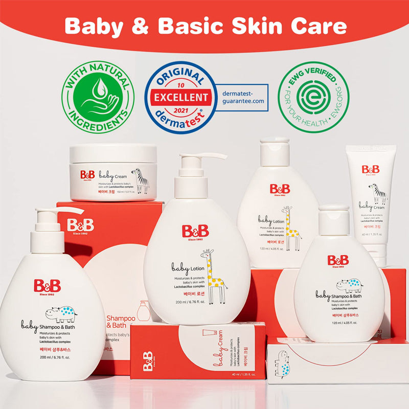B&B Baby 2 in 1 Shampoo & Bath 200ml