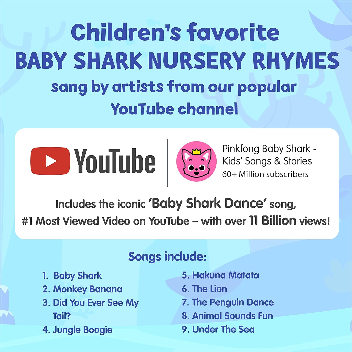 Pinkfong Baby Shark Animal Songs 10 Button Sound Book