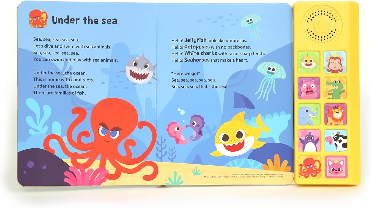 Pinkfong Baby Shark Animal Songs 10 Button Sound Book