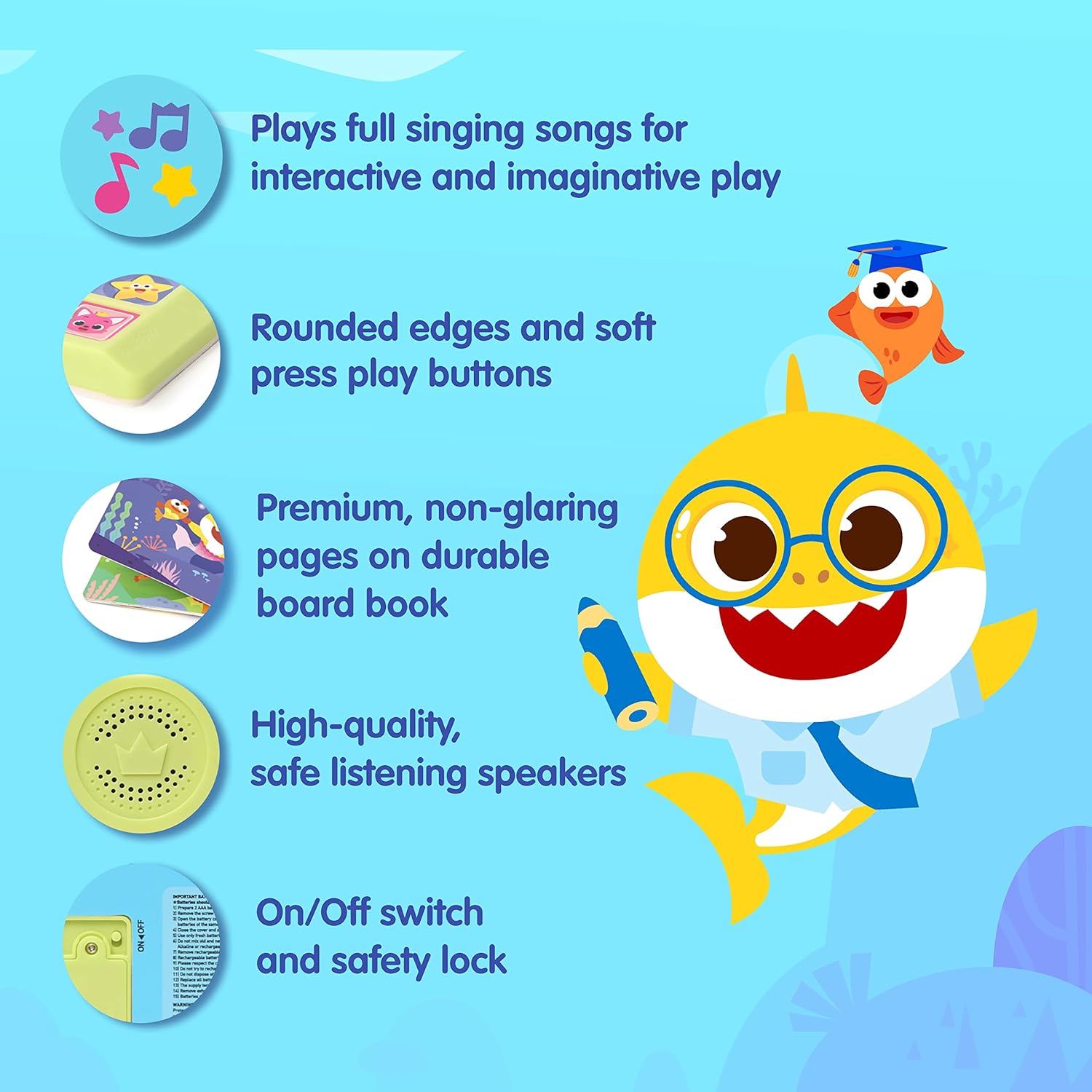 Pinkfong Baby Shark Sing-Alongs 10 Button Sound Book