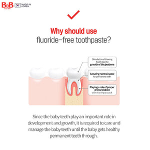 B&B Baby Toothpaste Plus Gel Type Strawberry 40g (Step 2)