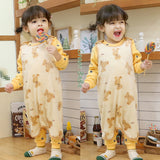 Kids Long Microfiber Sleeping Vest - Cozy Bear