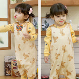 Kids Long Microfiber Sleeping Vest - Cozy Bear