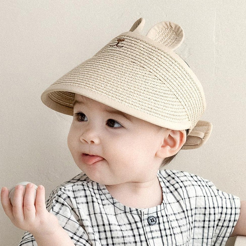 Happy Prince Bear Baby Straw Sun Cap
