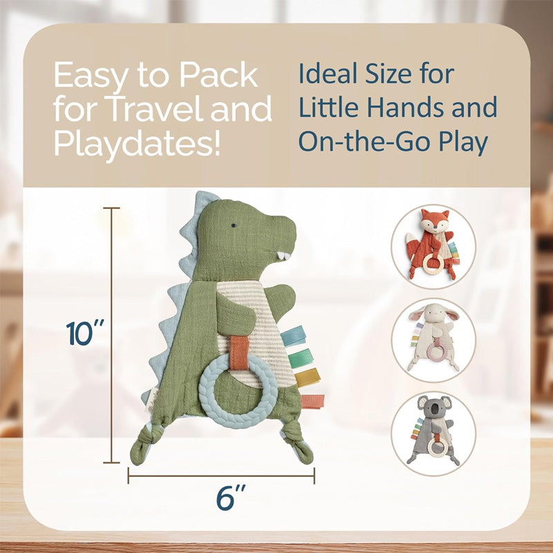 Itzy Ritzy Bitzy Crinkle™ Sensory Crinkle Toy with Teether - Dino