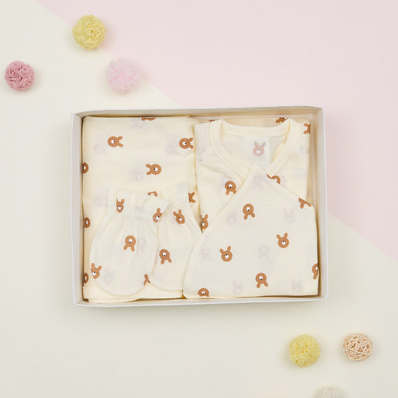 Korean Newborn Gift Set - Brown Rabbit