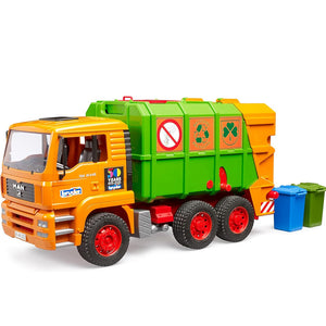 Bruder 01056 50th Anniversary Limited Edition Man TGA Garbage Truck (Orange)