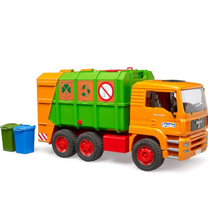 Bruder 01056 50th Anniversary Limited Edition Man TGA Garbage Truck (Orange)
