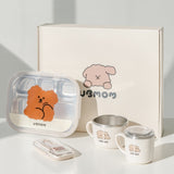 UBMOM Choco Mong Tableware Gift Set (Plate / Bowl / Cup / Spoon & Fork)
