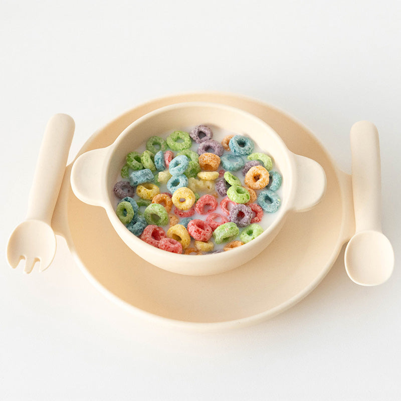 UBMOM Choco Mong Silicone Magnet Tableware Set(Plate / Bowl / Spoon & Fork)