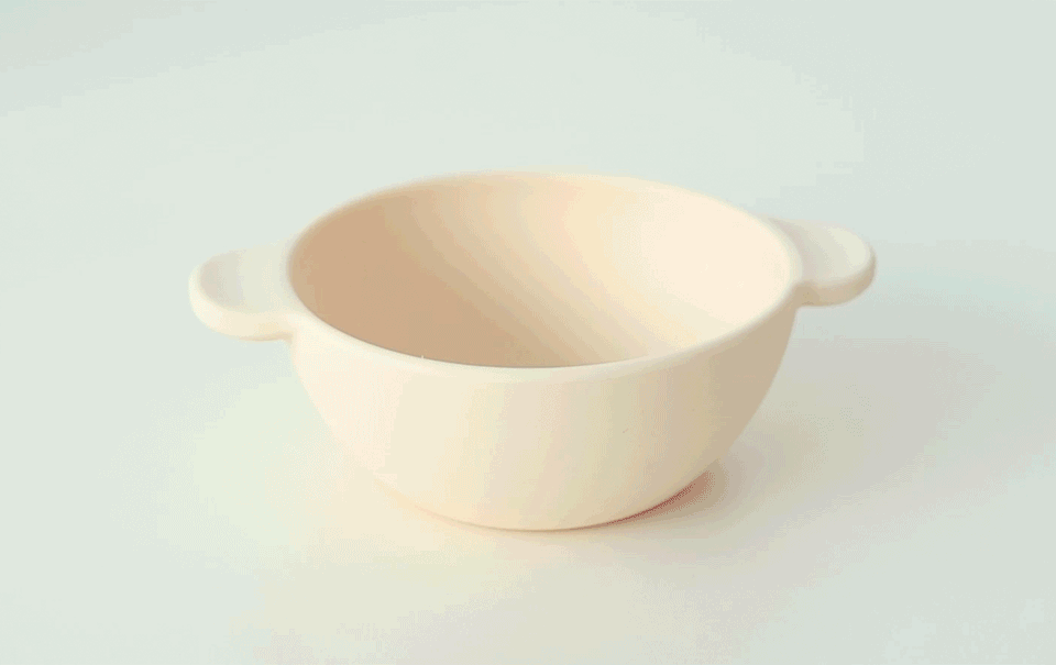 UBMOM Choco Mong Silicone Magnet Tableware Set(Plate / Bowl / Spoon & Fork)