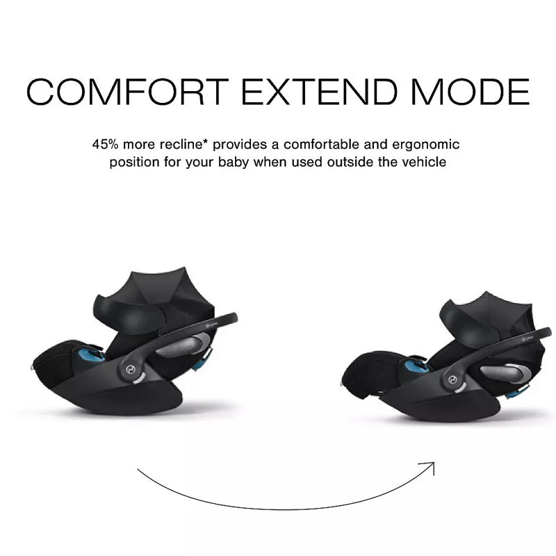t cloud cybex Cybex Cloud T Comfort Extend Infant Car Seat with SensorSafe – Bebeang Baby