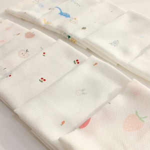 Korean Pure Cotton Character Handkerchief 10pcs Set