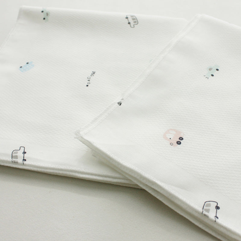 Korean Pure Cotton Character Handkerchief 10pcs Set