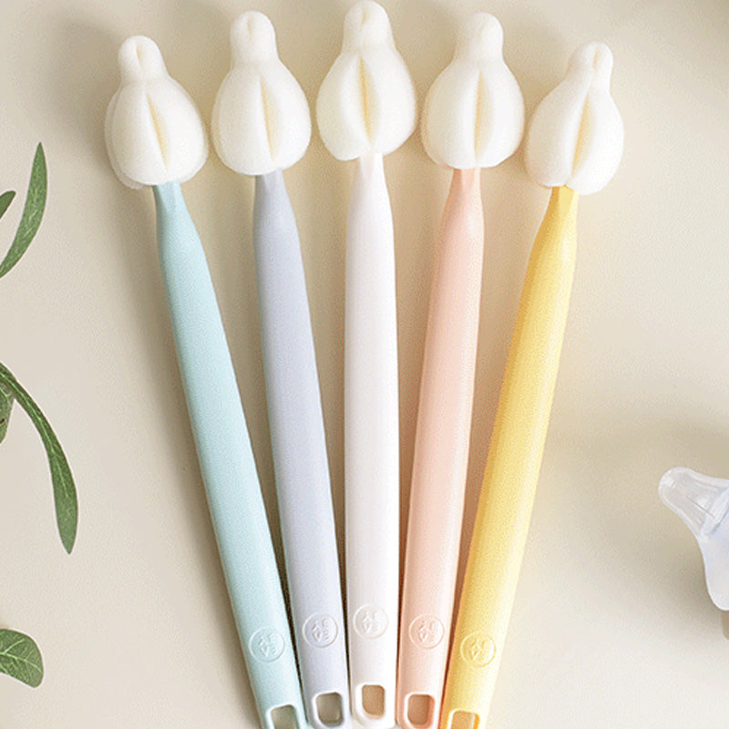 BABY & I Cream Sponge Nipple Brush 5P Set