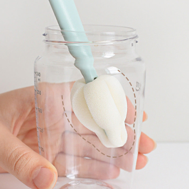 BABY & I Cream Sponge Nipple Brush 5P Set