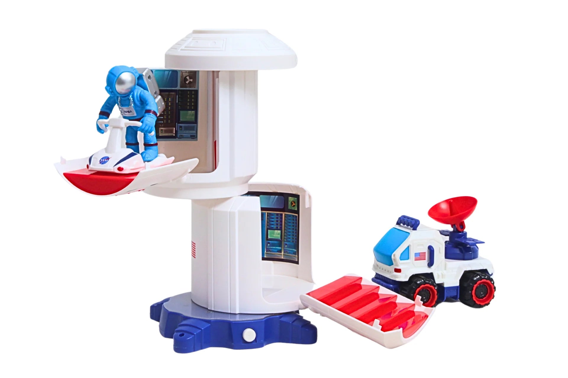 Daron SPACE ADVENTURE SPACE STATION W/FIGURE, SPACE ROVER & LIGHT