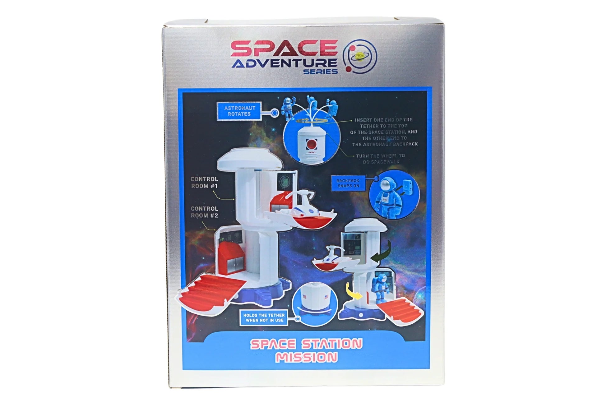 Daron SPACE ADVENTURE SPACE STATION W/FIGURE, SPACE ROVER & LIGHT