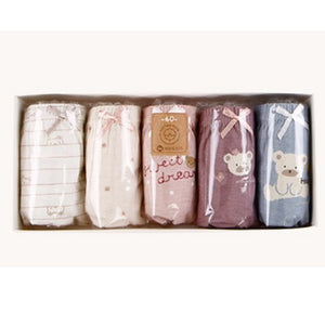 Daily Kids Underwear For Girl 5pcs Set - Love Bear
