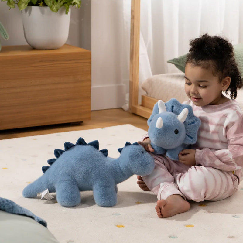 Coco Village Dino Plush Toy Blue Triceratop