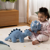 Coco Village Dino Plush Toy Blue Triceratop