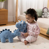 Coco Village Dino Plush Toy Blue Triceratop