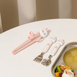 Edison Customized Chopsticks Spoon & Fork w/ Case 4pc Set - Righ Hand