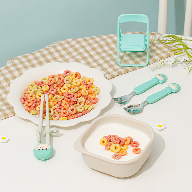 Edison Customized Chopsticks Spoon & Fork w/ Case 4pc Set - Righ Hand