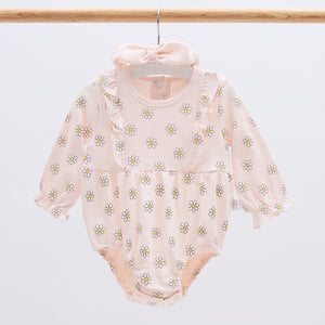 Ella Floral Baby Bodysuit & Headband Set