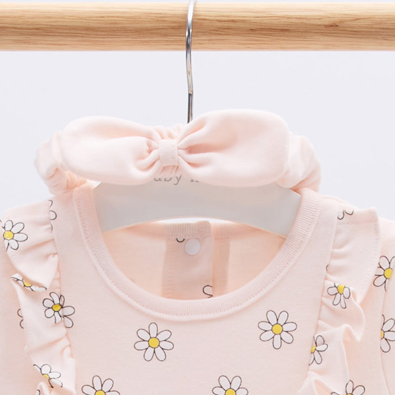 Ella Floral Baby Bodysuit & Headband Set