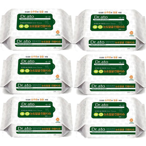 Dr.ato Eyes & Face Wet Tissue 20p X 6packs