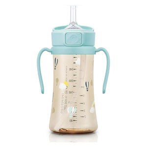 Grosmimi PPSU Straw Cup with Flip Top - 10oz (300ml) Stage 2 Straw - Air balloon