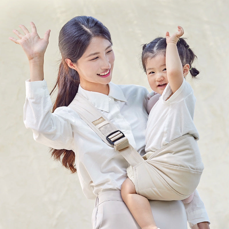 GGUMBI Folding Side Hip Seat - Beige